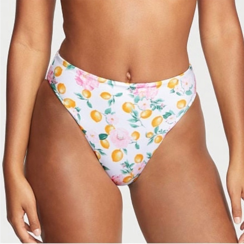 Swim Victorias Secret high rise high cut swimsuit bottoms.